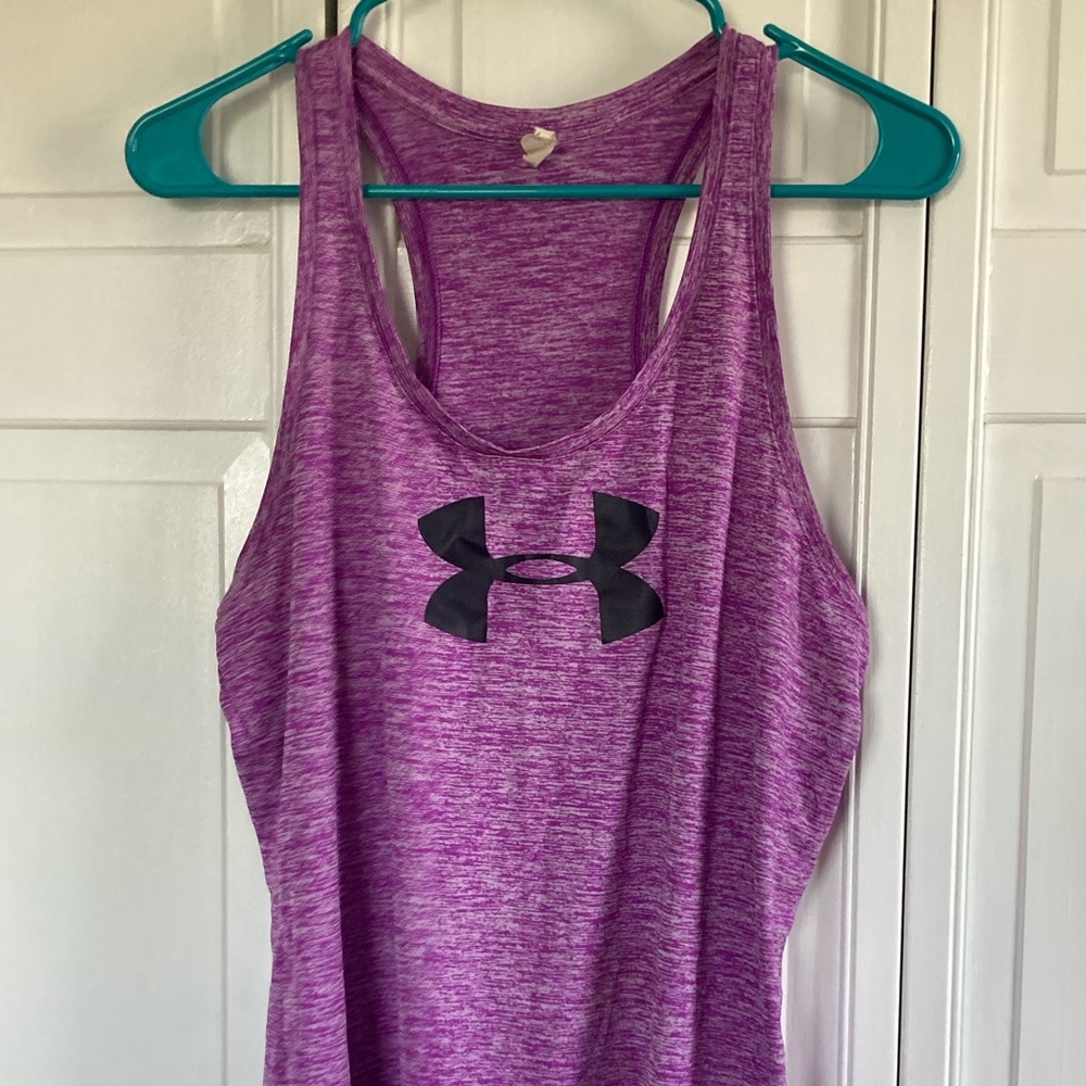 Under armor ladies tank top. Large. Purple.